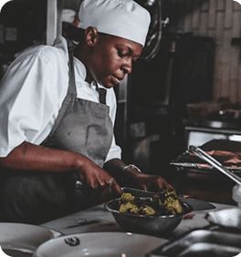 Chef cooking