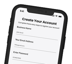 Tripper mobile app signup screen